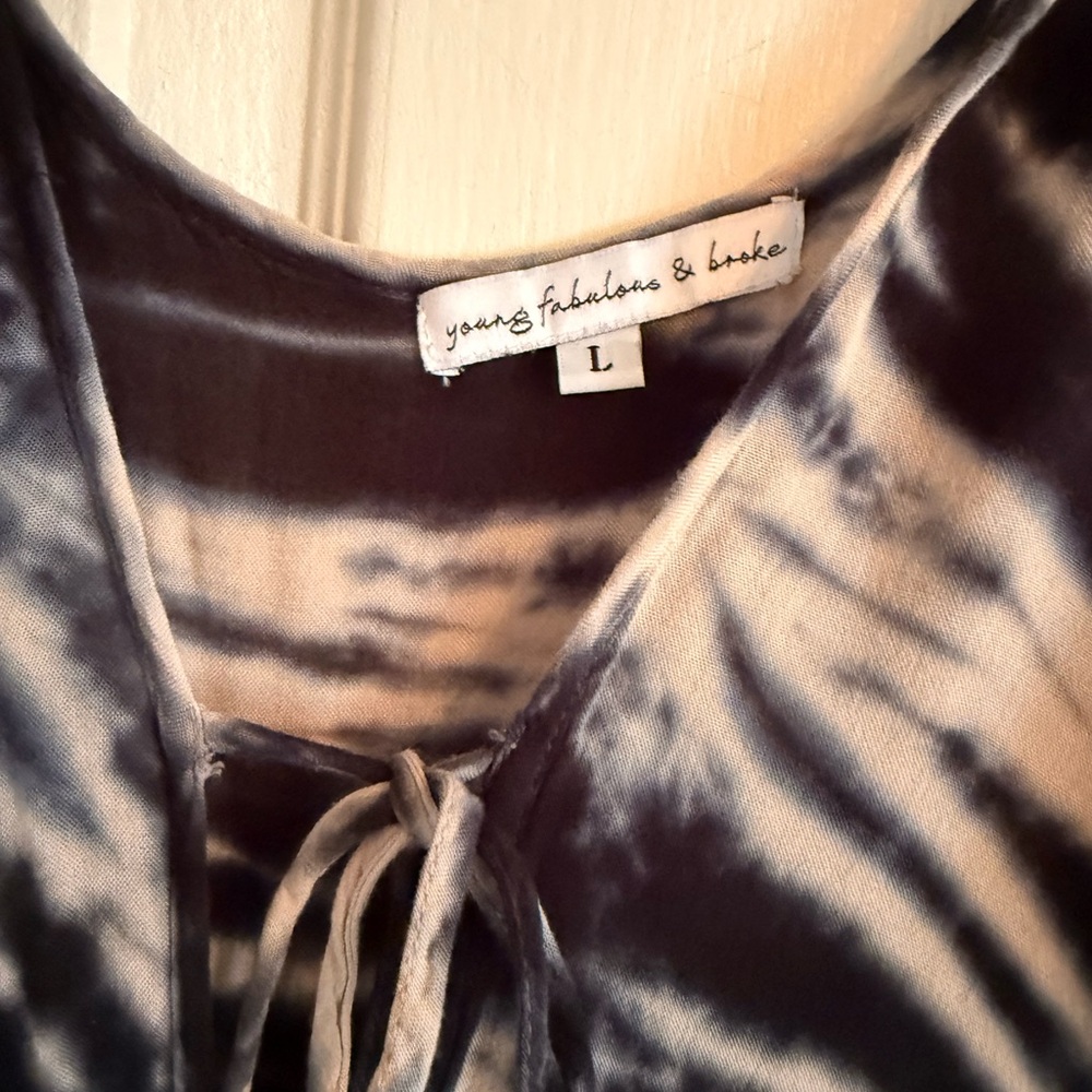 Young Fabulous & Broke Tie-Dye Midi Dress - Picture 3 of 4